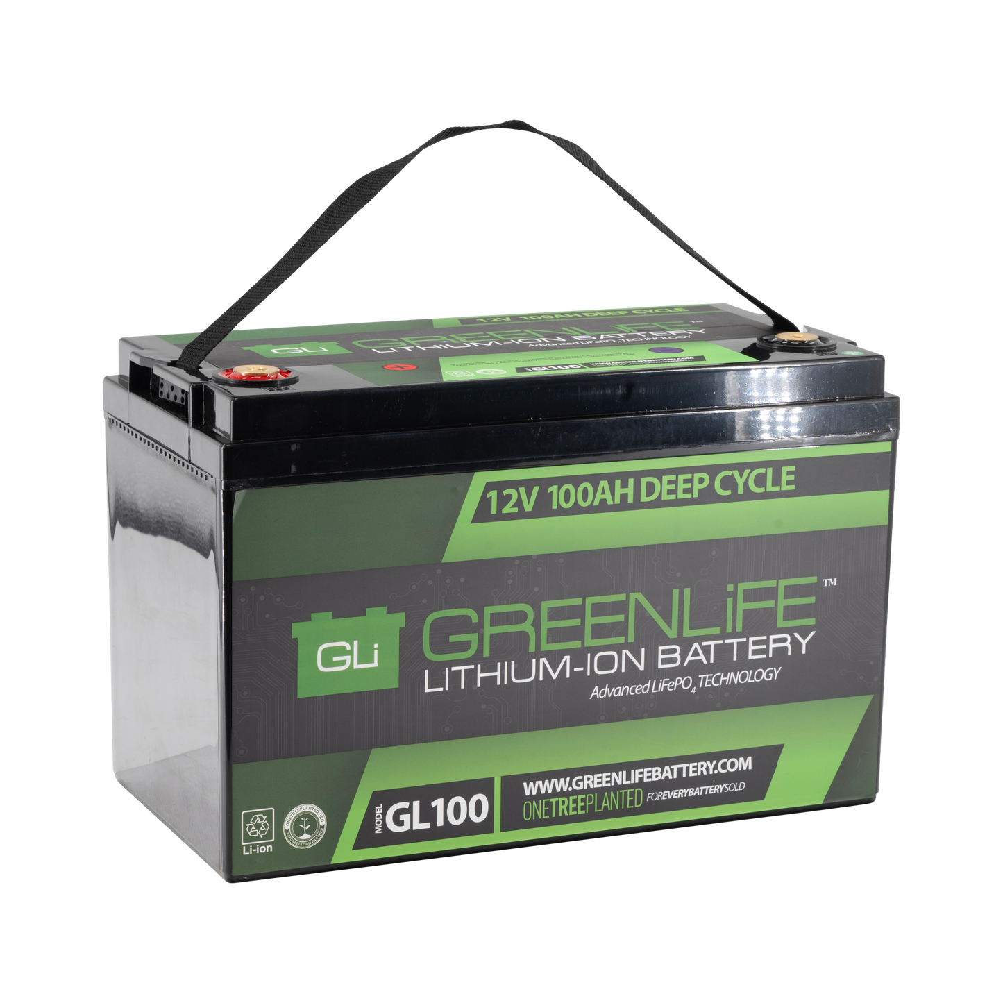 GreenLiFE GL100 - 12V 100AH Lithium Ion Battery