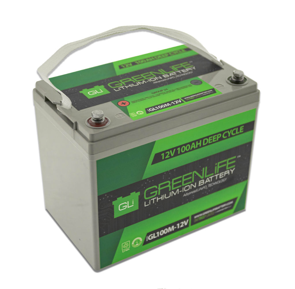 GreenLiFE GL100M – 12V 100A Lithium Ion Battery