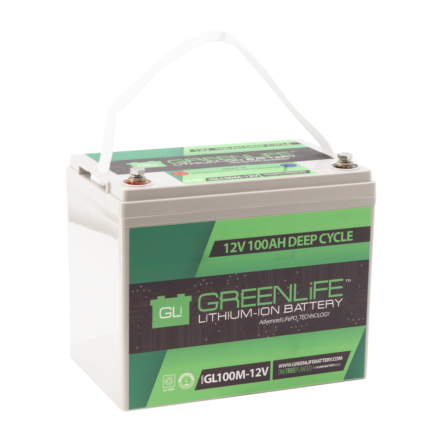 GreenLiFE GL100M – 12V 100A Lithium Ion Battery